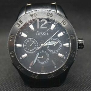 FOSSIL Mens BQ1713 'Wyatt' Multifunction Stainless Steel 44mm Watch used